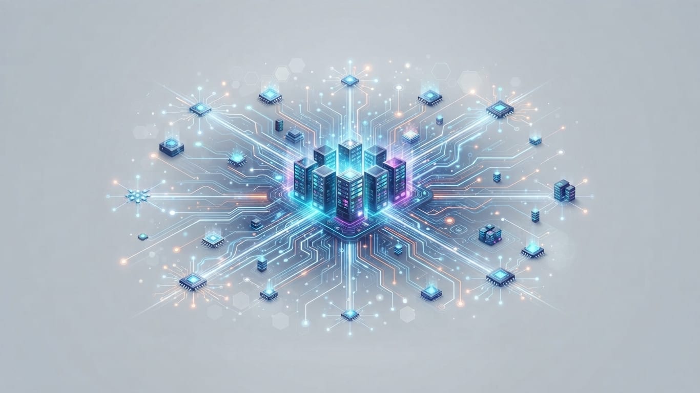 Abstract representation of a scalable network infrastructure
