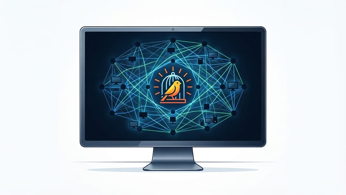 Digital canary icon representing ransomware early detection.