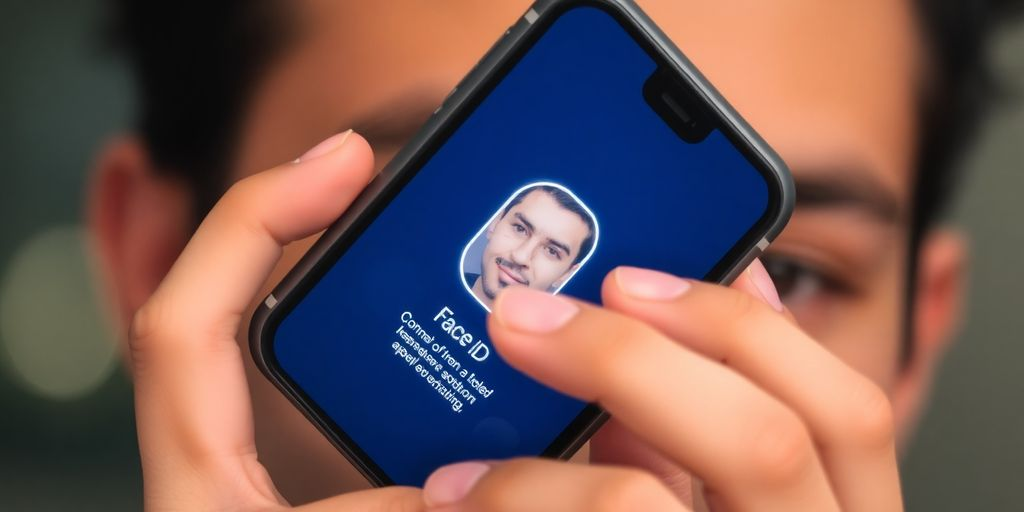Person unlocking the phone