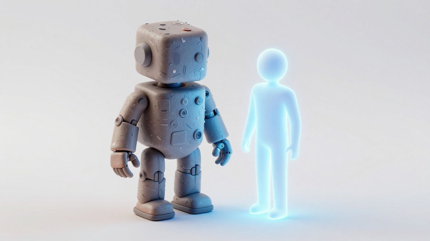 AI robot humanizer tool comparison illustration