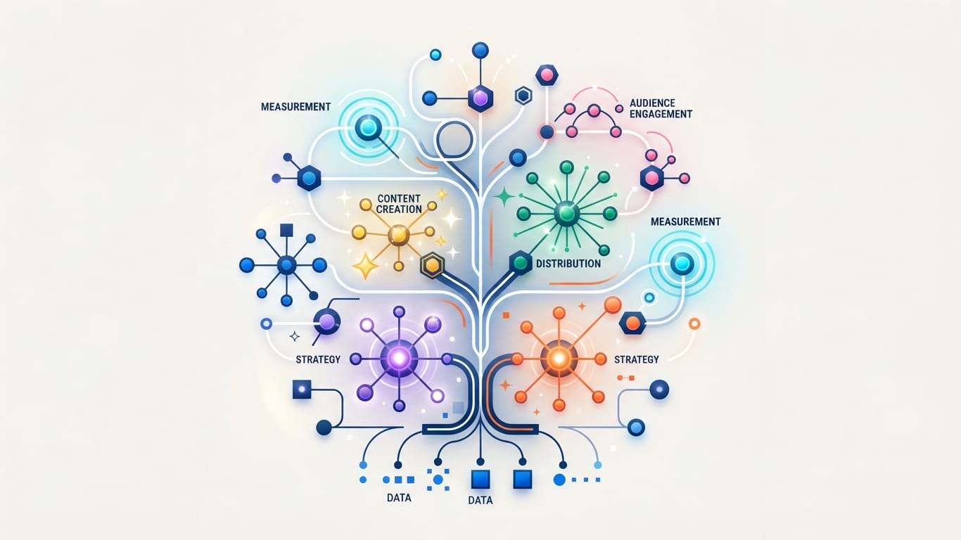 Digital content strategy framework illustration