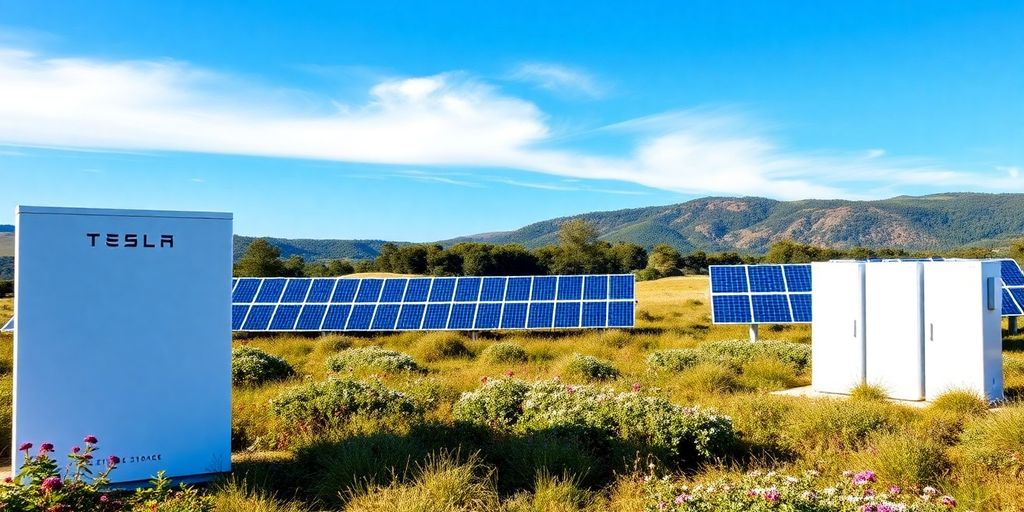 Tesla energy storage. Tesla energy storage solutions with solar panels and batteries.