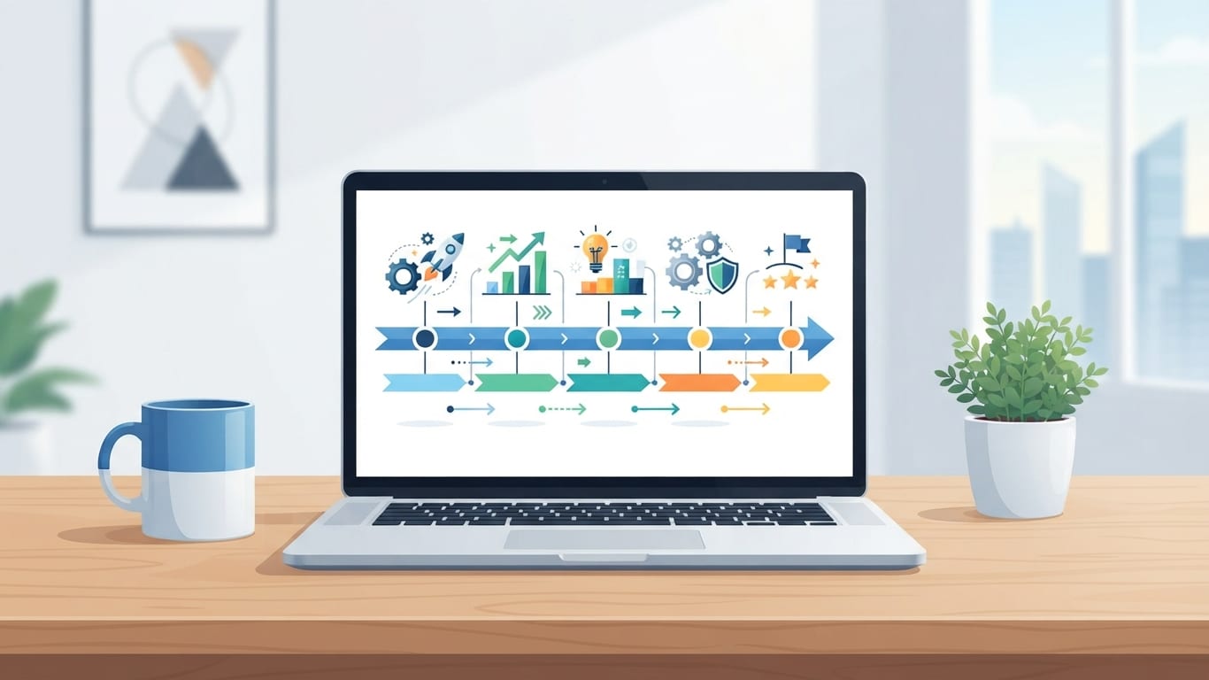 Product roadmap strategy timeline visualization