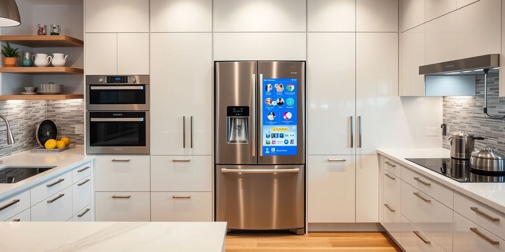 Samsung Bespoke AI Family Hub in modern kitchen
