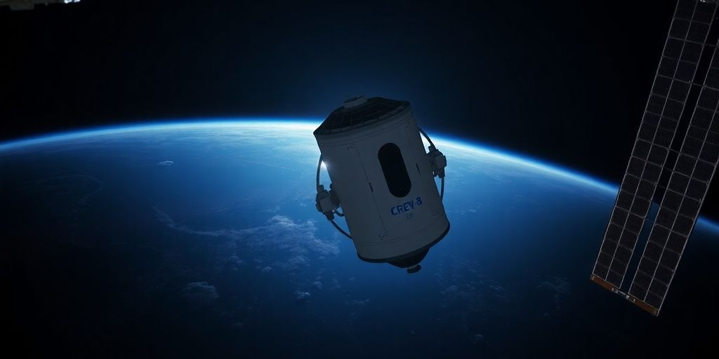 spacecraft undocking from the International Space Station.