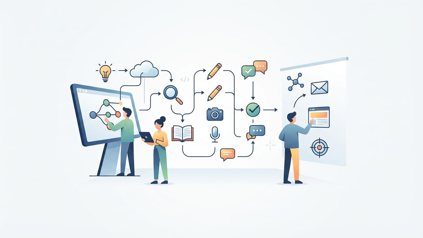 Team planning a content marketing strategy