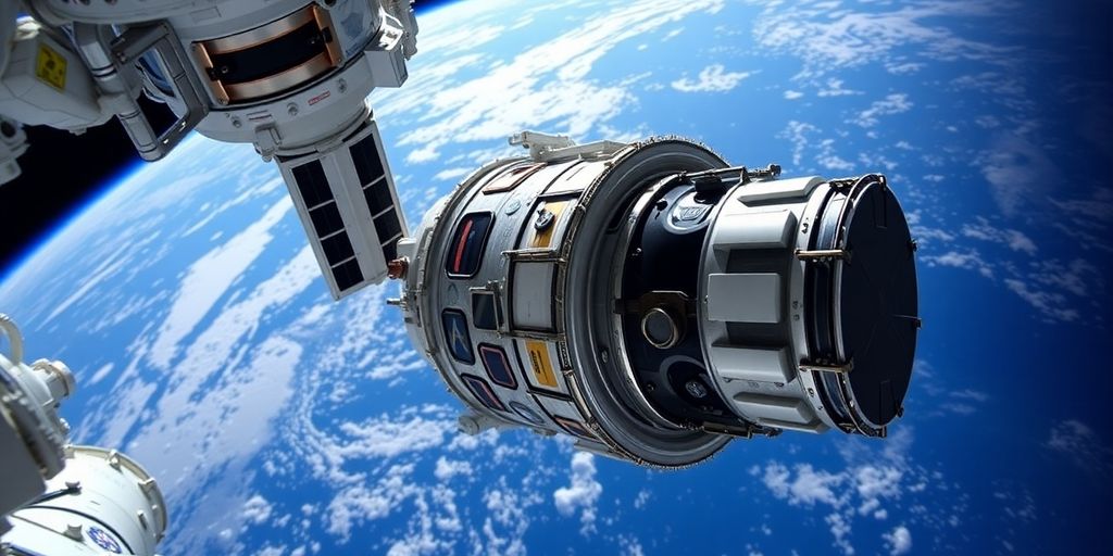 Crew-8 spacecraft undocking from the International Space Station