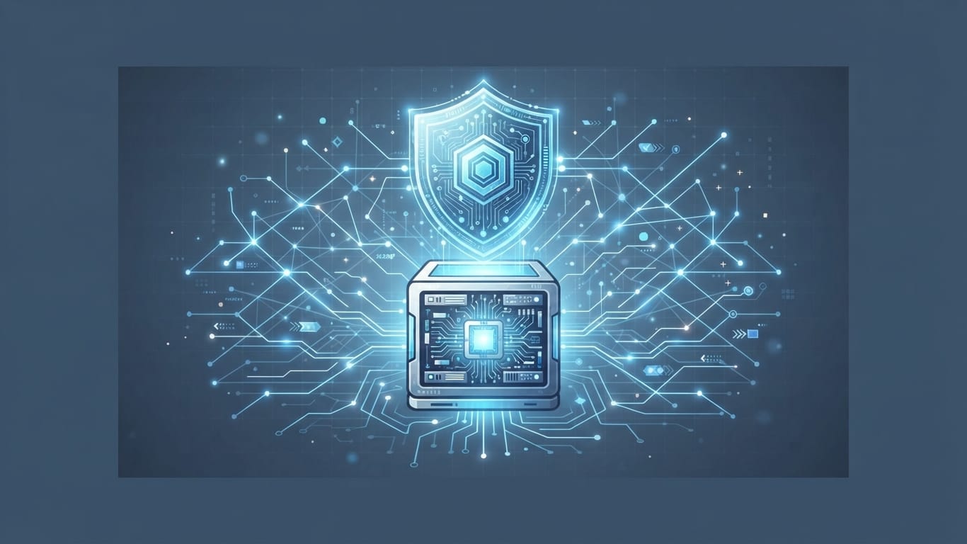 Digital network protected by a cybersecurity shield